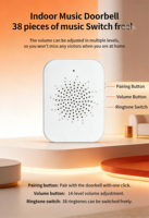 Smart WiFi Video with Night Vision 365-day Ultra-long Battery Life and Home Security System Doorbell