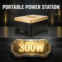 Stasiun Tenaga Portabel Mini 300W, Generator Tenaga Surya untuk CPAP Darurat di Luar Ruangan, Power Bank Ringkas dengan Stopkontak AC