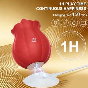 Fabrikneuer Rosen-<span class=keywords><strong>Vibrator</strong></span> mit Zungenleckfunktion – Leistungsstarker Oral-Rosen-<span class=keywords><strong>Vibrator</strong></span> für Frauen - Product Image 5