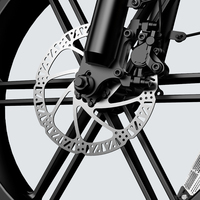 Vélo Électrique Fatbike 250W, Vélo Tout-Terrain 25km/h Ouxi V8 avec Gros Pneus, Vélo Électrique de Montagne, E-bike Fat, Entrepôt Brésil pour Adultes