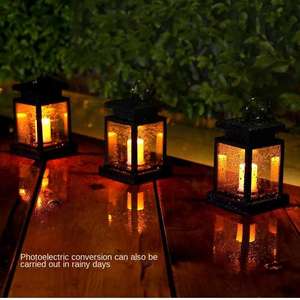 Lustre d'extérieur à LED étanche IP54 avec télécommande, abat-jour métallique, décoration rétro pour la maison et le jardin, ambiance suspendue - Product Image 2