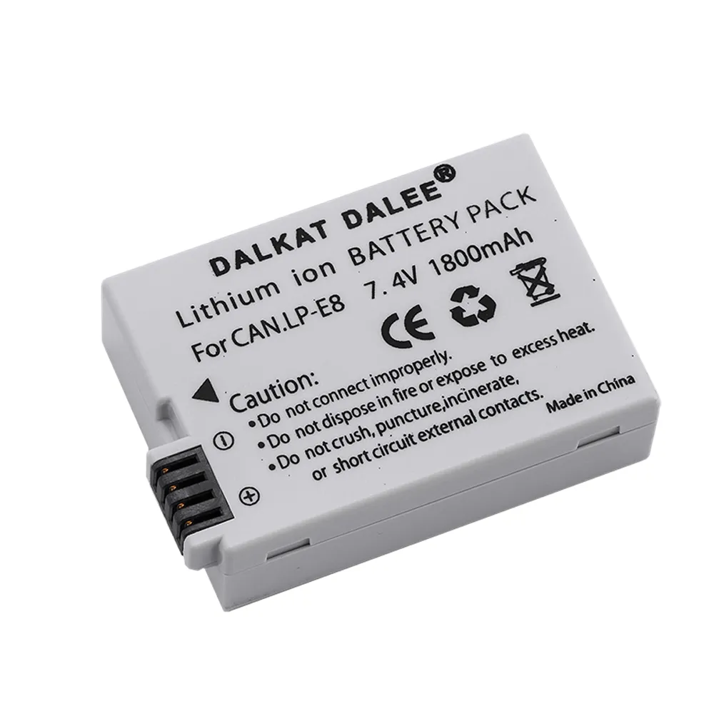 Rechargeable Decoded Camera Battery LP-E8 for Canon CANON EOS 550D 600D 650D 700D