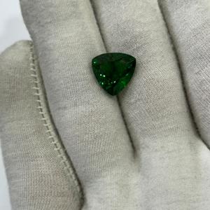 Pierre précieuse exclusivement rare 5 ct + pierre précieuse naturelle tsavorite trillion taillée pierre précieuse tsavorite en vrac - Product Image 4