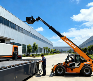 KATOCASE C1440 Telehandler 4000kg Capaciteit 13,5m Hefhoogte 11-17,5s Hefsnelheid Dieselmotor. - Product Image 2