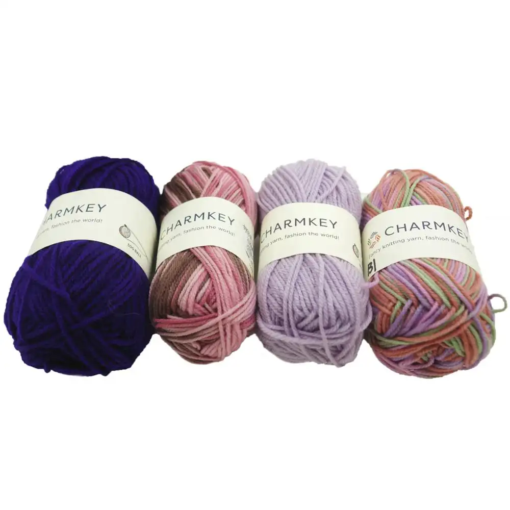 Acrylic knitting yarn for hand knitted crafts and kids tools