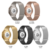 CM Dual Magnet Raised Head Milanese Stainless Steel Watch Band 18 20 22mm Tali Jam Tangan Logam Jaring untuk Pengganti Tali Jam Samsung Huawei