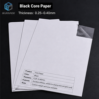 Papier cartonné pour cartes à jouer, papier à âme noire, papier à âme bleue, 300-350g pour cartes à jouer de casino et cartes de jeux de société, fourniture d'usine