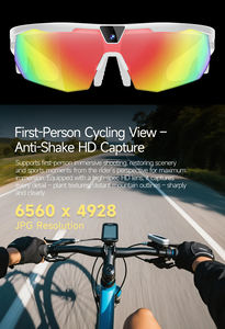 Lunettes intelligentes W640 avec caméra 8MP, vidéo 1080P, traduction IA et reconnaissance d'images, étanches IPX-4 pour le cyclisme et les sports de plein air - Product Image 6