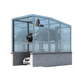 Sistema di Parcheggio a Due Piani in Acciaio per <span class=keywords><strong>2</strong></span> <span class=keywords><strong>Auto</strong></span> con Azionamento Idraulico Design Salvaspazio - Product Image 1