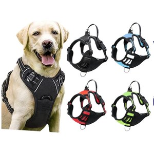 Arnés Ajustable y Cómodo para Mascotas, Resistente, con Correas para el <span class=keywords><strong>Pecho</strong></span>, Reflectante, Antitirones, para Pasear Perros - Product Image 1
