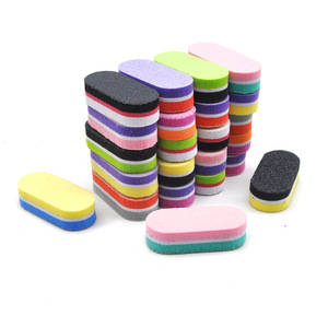 Mini <b>Nail</b> File Sponge 100/180 Mix Color Sandpaper <b>Nail</b> Buffer for Manicure Oval Sponge EVA Polishing <b>Nail</b> File - Product Image 3