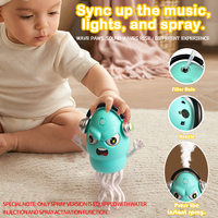 Jouet poulpe électrique dansant le plus récent avec lumière et musique, jouet poulpe électrique rampant et mobile pour enfants, jouet à induction rechargeable