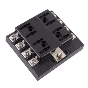 <span class=keywords><strong>Bloc</strong></span> de fusibles à 8 voies <span class=keywords><strong>pour</strong></span> 12V-36V DC Universal ATC/ATO Standard avec étiquettes autocollantes Matière plastique <span class=keywords><strong>pour</strong></span> Auto Boat RV Truck SUV - Product Image 1