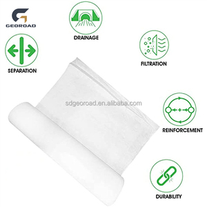 Polyester Non-tissé Géotextile bidim géotextile Polypropylène 500g/m2 Géotextile Polypropylène Assèchement Geobag River - Product Image 4