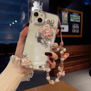 Custodia Protettiva XP972 Compatibile <span class=keywords><strong>con</strong></span> Apple <span class=keywords><strong>iPhone</strong></span> 16 Pro Max, <span class=keywords><strong>Cover</strong></span> <span class=keywords><strong>con</strong></span> Diamanti per <span class=keywords><strong>iPhone</strong></span> 17, Bracciale Camelia per <span class=keywords><strong>iPhone</strong></span> <span class=keywords><strong>11</strong></span>, Nuovo Modello per <span class=keywords><strong>iPhone</strong></span> 15 - Product Image 3