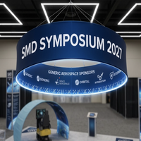 Stand modulaire de salon professionnel 20x30 avec affichage LED SEG pour le symposium sur la défense spatiale et la défense des missiles 2027