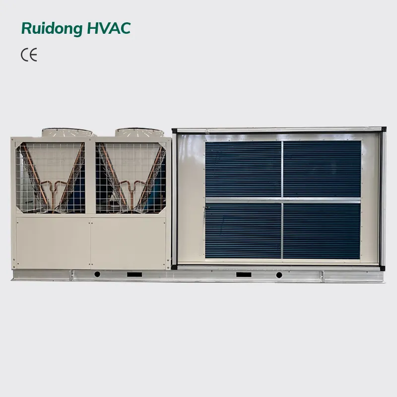 Unit kemasan atap 75/90 ton sistem Hvac, unit pendingin udara komersial 140kw Defrosting cerdas