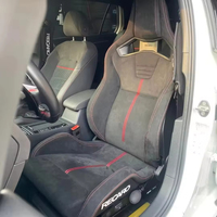 Sièges de voiture universels réglables en fibre de carbone, simulateur de course en cuir PVC de haute qualité pour station de jeu