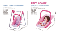 Balançoire Pliante pour Enfants, Série Mode Colorée, Classique, OEM ODM, Vente en Gros à Prix Abordable