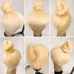 WholeSale Full Lace Blonde Wig,Virgin 613 Full Lace Wig Human Hair,Lace Frontal 613 Wig Peruvian Cuticle Aligned <strong>Raw</strong> Wigs - Product Image 2
