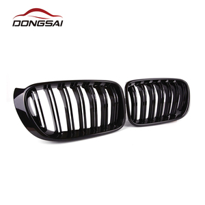 Griglia Anteriore a Doppio Rene in ABS Nero Lucido a Doppia Lamella per Paraurti per <span class=keywords><strong>BMW</strong></span> X3 <span class=keywords><strong>F25</strong></span> X4 F26 2015+ - Product Image 5