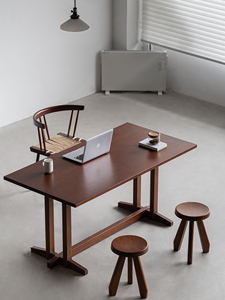 Escritorio de Oficina Rectangular Moderno y Sencillo de Madera de Teca Sólida para Apartamentos Pequeños, Uso Doméstico, Hecho en China - Product Image 6