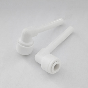 Conector en forma de L para purificador de agua, 1 entrada y 2 salidas, conexión rápida para sistema de ósmosis inversa, uso doméstico en la cocina. - Product Image 1
