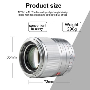 VILTROX 56มม.F1.4 EF-M ขนาดใหญ่โฟกัส APS-C เลนส์สำหรับ <span class=keywords><strong>Canon</strong></span> เลนส์ M-Mount เลนส์กล้อง M100 <span class=keywords><strong>M200</strong></span> - Product Image 2