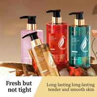 Gel Douche Parfumé Longue Durée 450ml Infusé aux Huiles Essentielles Nettoyage en Profondeur & Hydratation de la Peau