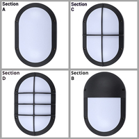 Lampe murale extérieure étanche Dion pour jardin, luminaire mural LED 20W blanc chaud IP65 avec base en aluminium