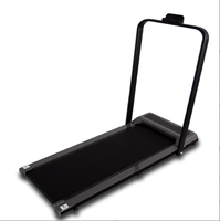 Haute qualité Portable PVC pliable Mini marche tapis roulant exercice à domicile sans fil Test de fréquence cardiaque électrique LED écran Max 100kg