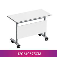 Table d'étude pliante moderne et portable - Matériel en bois, design modulaire réglable, écologique, avec tiroir de rangement pour une utilisation facile