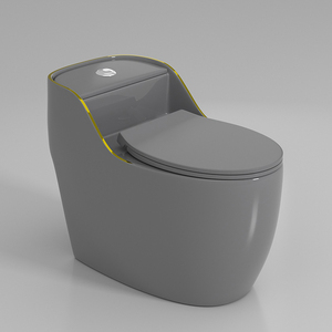 Toilettes modernes de luxe contemporaines montées au sol Toilettes en céramique à siphon en S <span class=keywords><strong>Toilette</strong></span> monobloc - Product Image 6