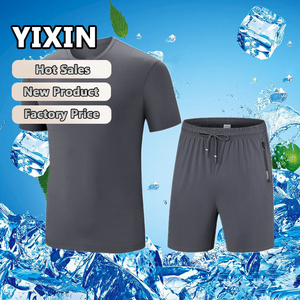 Chándal ligero personalizado de fábrica que absorbe la humedad, duradero, ajustado, <span class=keywords><strong>Le</strong></span> Costume Sportif, conjunto de ropa deportiva para correr por la mañana - Product Image 3