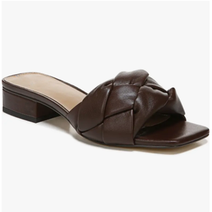Sandali larghi per donna <span class=keywords><strong>con</strong></span> <span class=keywords><strong>tacco</strong></span> <span class=keywords><strong>basso</strong></span> a punta quadrata in pelle intrecciata <span class=keywords><strong>con</strong></span> Logo personalizzato - Product Image 6