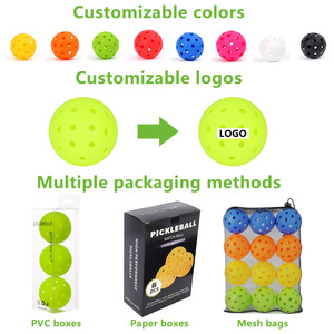 Balles de pickleball personnalisées, 40 trous, rotation durable, 2025, rapides, 40 balles de pickleball sans couture, professionnelles, 26 trous, intérieur - Product Image 3