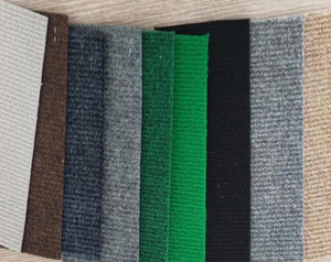 Alfombra de costilla a rayas de poliéster económica, látex hecho a máquina para escaparates de boutique, tiendas emergentes, puestos de mercado de temporada - Product Image 3