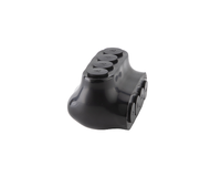 Conectores de Cable Eléctrico UL QMS-S4-4, Aislados, Multi-Tap, de Aluminio Negro, con Entrada de un Solo Lado, UL y Sin Certificación UL