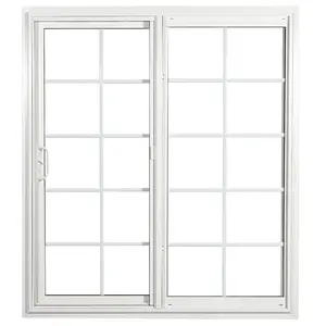 Thermal Break House Interior Large Glass Panels Design Aluminum Bathroom Sliding Patio Door