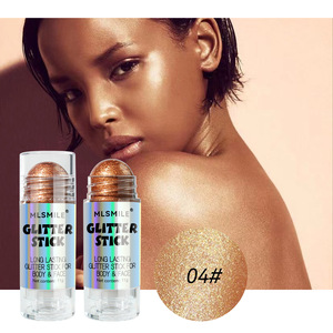 Iluminador Mineral en Barra con Lentejuelas de Diamante, Crema Iluminadora Corporal, Bronceador Facial Tridimensional Natural - Product Image 4