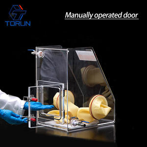 Boîte à gants en acrylique transparente à atmosphère scellée AGB-6A, boîte à gants en PMMA, boîte à gants pour batterie au <span class=keywords><strong>lithium</strong></span>, laboratoire, matières dangereuses, produits chimiques - Product Image 6