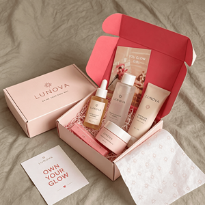 Facial Toner Skin Care Subscription <b>Box</b> Packaging Corrugated Mailer <b>Box</b> E Flute Self <b>Lock</b> Mailer Custom Packaging - Product Image 3