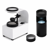 Loupe portable à fixation ceinture avec lentille polarisante haute définition pour microscopie et bijoux en diamant