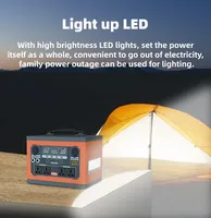 2500W Grande Capacité 2640Wh Centrale Électrique LiFePO4 Générateur Solaire Multi-Fonction Charge d'Urgence Centrale Électrique Portable Voiture