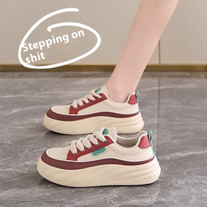 Zapatillas casuales de mujer con punta redonda y cordones, estilo 'Feet Small Explosions', para otoño 2024, versátiles, para estudiantes - Product Image 3