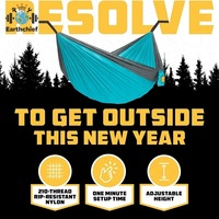 Hamac de camping personnalisé, léger et pliable en nylon pour la randonnée, le jardin et la pêche
