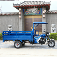 Tricycle cargo Hanwei Power, performance fiable, transmission 5 vitesses, 200cc, pour transport communautaire