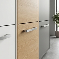 Meuble à chaussures moderne pour entrée avec tiroirs rabattables et crochets, armoire de rangement personnalisée pour vestiaire, idéal pour projets d'appartements