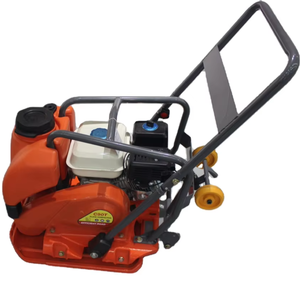Compacteur à plaque vibrante C90T, moteur à essence, pour travaux de construction, couleur orange, moteur Lifan - Product Image 1