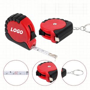 شريط قياس صغير مخصص بطول 3 أقدام مع سلسلة مفاتيح - بالبوصات والسنتيمترات - شريط قياس قابل للسحب بطول 1 متر - Product Image 1